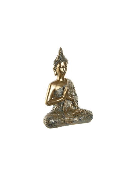 Figura Decorativa Home ESPRIT Dourado Buda Oriental 29 x 16 x 37 cm | Tienda24 Tienda24.eu