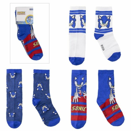 Socken Sonic 3 Stücke von Sonic, Füßlinge & Sneakersocken - Ref: S0737709, Preis: 6,33 €, Rabatt: %