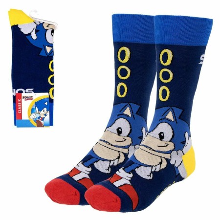 Chaussettes Sonic Bleu foncé de Sonic, Chaussettes Classiques - Réf : S0737744, Prix : 4,21 €, Remise : %