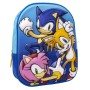 Schulrucksack 3D Sonic 25 x 31 x 9 cm Blau von Sonic, Kinderrucksäcke - Ref: S0737816, Preis: 9,17 €, Rabatt: %