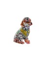 Figura Decorativa Home ESPRIT Multicolor Cão 13,5 x 9,5 x 19,5 cm | Tienda24 Tienda24.eu