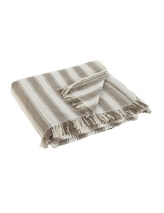 Blanket Alexandra House Living Tunez Beige 180 x 260 cm | Tienda24 Tienda24.eu