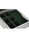 Scatola-Portagioie Home ESPRIT Verde Argentato Legno Alluminio 18 x 18 x 6 cm da Home ESPRIT, Portagioielli da armadio - Ref:...