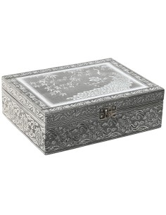 Caja-Joyero DKD Home Decor 8424001859924 Espejo Lila Poliuretano 18 x 10 x 5 cm | Tienda24 Tienda24.eu