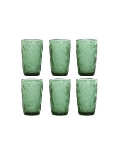 Set di Bicchieri Home ESPRIT Verde Cristallo Con rilievo 370 ml da Home ESPRIT, Tumbler - Ref: S3055588, Precio: 18,74 €, Des...