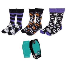 Meias The Nightmare Before Christmas 3 pares Tamanho único (36-41) Preto de The Nightmare Before Christmas, Soquetes - Ref: S...