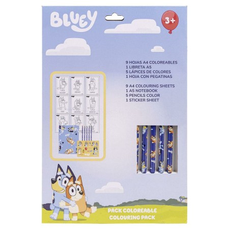 Set di Cancelleria Bluey 16 Pezzi Azzurro di Bluey, Set Scolastici - Rif: S0738549, Prezzo: 6,70 €, Sconto: %