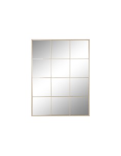 Miroir mural Blanc Naturel Verre Bois de manguier Bois MDF Vertical Rond 91,5 x 3,8 x 91,5 cm | Tienda24 Tienda24.eu