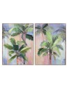 Cadre Home ESPRIT Palmiers Tropical 90 x 3,5 x 120 cm (2 Unités) | Tienda24 Tienda24.eu