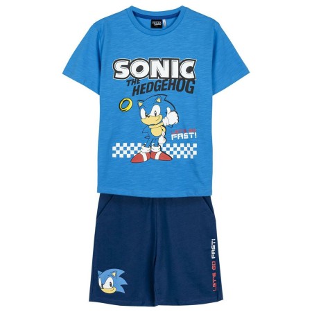 Conjunto de Ropa Sonic Azul de Sonic, Conjuntos de top y pantalones cortos - Ref: S0738660, Precio: 15,55 €, Descuento: %