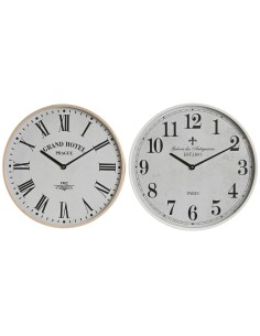 Wanduhr Romimex Silberfarben Glas 23 x 20 x 5 cm | Tienda24 Tienda24.eu