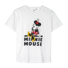 T-shirt à manches courtes femme Minnie Mouse Blanc de Minnie Mouse, T-shirts - Réf : S0738667, Prix : 10,32 €, Remise : %