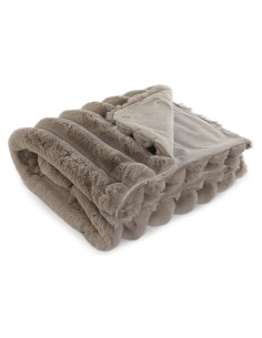 Coperta Home ESPRIT Beige 130 x 170 cm da Home ESPRIT, Coperte e copriletti - Ref: S3055648, Precio: 43,21 €, Descuento: %