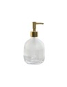 Soap Dispenser Home ESPRIT Transparent Golden Aluminium Crystal ABS 10 x 10 x 18 cm | Tienda24 Tienda24.eu