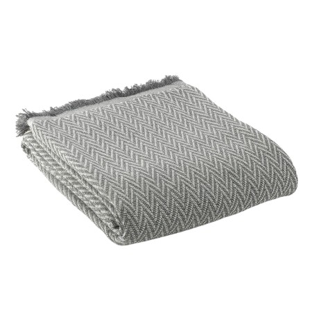 Blanket Alexandra House Living India Grey 125 x 180 cm by Alexandra House Living, Blankets and bedcovers - Ref: D1602843, Pri...