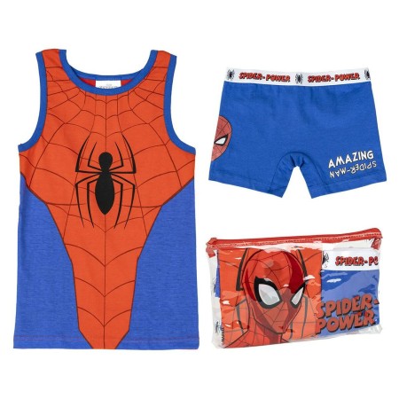 Pyjama Enfant Spider-Man Rouge Bleu de Spider-Man, Ensembles de pyjama - Réf : S0739124, Prix : 10,32 €, Remise : %