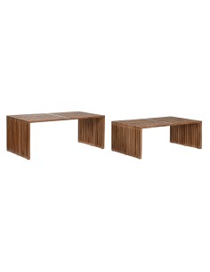 Set di 2 tavoli Home ESPRIT Naturale teak 116 x 60 x 46 cm da Home ESPRIT, Tavoli - Ref: S3055776, Precio: 405,00 €, Descuent...