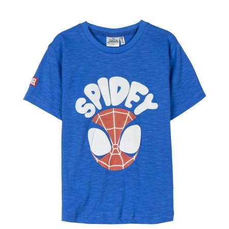 T shirt à manches courtes Enfant Spidey Bleu de Spidey, T-shirts - Réf : S0739602, Prix : 7,50 €, Remise : %