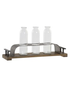 Blumenvase Romimex Gelb Weiß aus Keramik 19 x 22 x 19 cm | Tienda24 Tienda24.eu