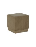 Repose-pied DKD Home Decor Marron Polyester Bois MDF 40 x 40 x 40 cm | Tienda24 Tienda24.eu