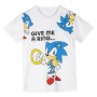 Camisola de Manga Curta Infantil Sonic Branco de Sonic, Camisolas de manga curta - Ref: S0739843, Preço: 9,01 €, Desconto: %