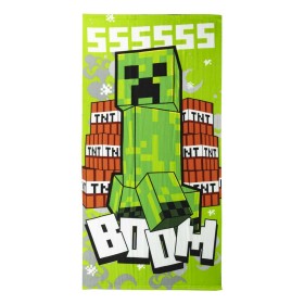 Serviette de plage Minecraft Vert 100 % polyester 70 x 140 cm de Minecraft, Serviettes de bain - Réf : S0739997, Prix : 7,93 ...