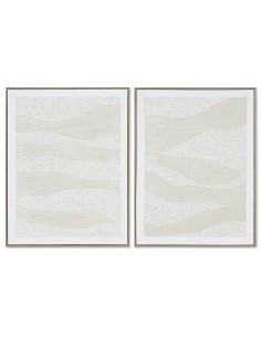 Pintura DKD Home Decor Abstrato Moderno 100 x 2,8 x 100 cm (2 Unidades) | Tienda24 Tienda24.eu