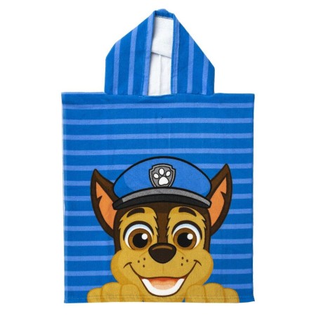 Poncho-Toalha com Capuz The Paw Patrol Azul 50 x 115 cm de The Paw Patrol, Toalhas - Ref: S0740036, Preço: 10,73 €, Desconto: %