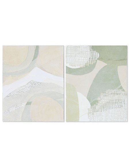 Painting Home ESPRIT Abstract Modern 80 x 3,8 x 100 cm (2 Units) | Tienda24 Tienda24.eu