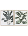 Painting Home ESPRIT Leaf of a plant Scandinavian 52,8 x 2,5 x 62,8 cm (2 Units) | Tienda24 Tienda24.eu