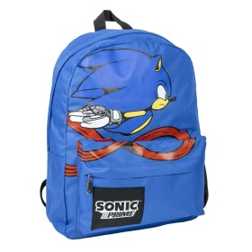 School Bag Sonic Blue 32 x 12 x 42 cm by Sonic, Children's Backpacks - Ref: S0740069, Price: 18,83 €, Discount: %