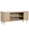 Mueble de TV Home ESPRIT Natural Ratán Madera de Paulonia 120 x 35 x 54 cm | Tienda24 Tienda24.eu