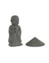 Decorative Figure Home ESPRIT Grey Monk Oriental 30 x 30 x 51 cm | Tienda24 Tienda24.eu