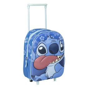 School Rucksack with Wheels Stitch Blue 25 x 31 x 10 cm by Stitch, Children's Backpacks - Ref: S0740127, Price: 15,48 €, Disc...