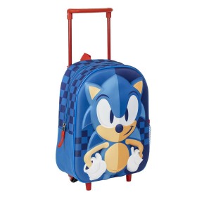 Cartable à roulettes Sonic Bleu 25 x 31 x 10 cm de Sonic, Sacs à dos enfant - Réf : S0740128, Prix : 14,82 €, Remise : %