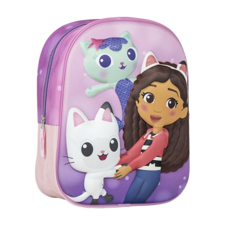 Mochila Escolar Gabby's Dollhouse Cor de Rosa 25 x 31 x 10 cm | Tienda24 - Global Online Shop Tienda24.eu