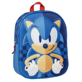 Cartable Sonic Bleu 25 x 31 x 10 cm de Sonic, Sacs à dos enfant - Réf : S0740140, Prix : 10,02 €, Remise : %