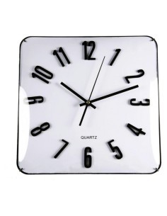 Horloge Murale Esperanza EHC016W Blanc verre Plastique 25 cm | Tienda24 Tienda24.eu