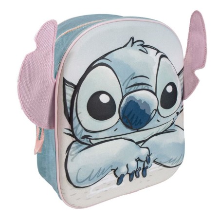 Mochila Escolar Stitch Azul claro 22 x 27 x 10 cm de Stitch, Mochilas infantiles - Ref: S0740161, Precio: 9,56 €, Descuento: %