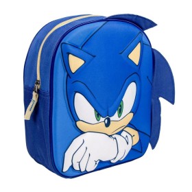 Mochila Escolar Sonic Azul 22 x 27 x 10 cm de Sonic, Mochilas infantiles - Ref: S0740172, Precio: 9,56 €, Descuento: %