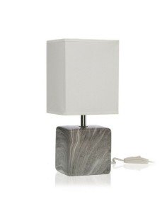 Desk lamp Cream Natural Linen Iron Natural Fibre 60 W 220-240 V 35 x 35 x 58 cm | Tienda24 Tienda24.eu