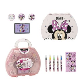 Set de Papelaria Minnie Mouse Cor de Rosa 11 Peças de Minnie Mouse, Conjuntos de material escolar - Ref: S0740240, Preço: 13,...