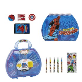 Ensemble de Papeterie Marvel Bleu Porte documents de Marvel, Kits de fournitures scolaires - Réf : S0740241, Prix : 13,55 €, ...