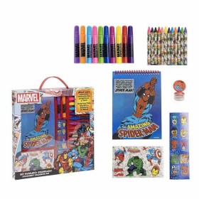 Ensemble de Papeterie Marvel Bleu de Marvel, Kits de fournitures scolaires - Réf : S0740243, Prix : 9,34 €, Remise : %