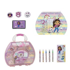 Ensemble de Papeterie Gabby's Dollhouse Rose Porte documents de Gabby's Dollhouse, Kits de fournitures scolaires - Réf : S074...