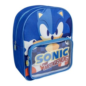 Cartable Sonic Bleu 25 x 3 x 12 cm de Sonic, Sacs à dos enfant - Réf : S0740257, Prix : 9,56 €, Remise : %