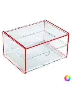 Scatola con scomparti polipropilene (13 x 9,2 x 17,1 cm) da BigBuy Home, Organizer per cosmetici - Ref: S3403793, Precio: 14,...