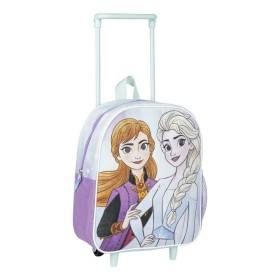 Mochila Escolar com Rodas Frozen Azul Claro 25 x 28 x 10 cm de Frozen, Mochilas infantis - Ref: S0740475, Preço: 12,89 €, Des...