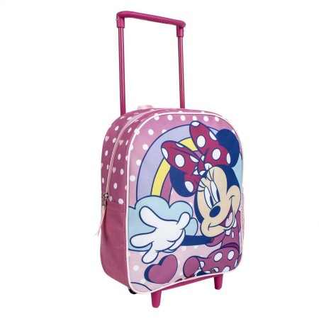 Schulrucksack mit Rädern Minnie Mouse Rosa 25 x 28 x 10 cm von Minnie Mouse, Kinderrucksäcke - Ref: S0740543, Preis: 12,89 €,...