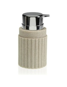 Vaso Home ESPRIT Beige Dorado Gres 7 x 7 x 10,5 cm | Tienda24 Tienda24.eu